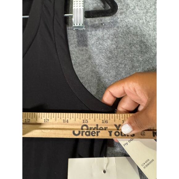 Ny Collection‎ Dress Women Medium Black Sleeveless Maxi Whimsigoth Dark Fairy - Picture 5 of 8